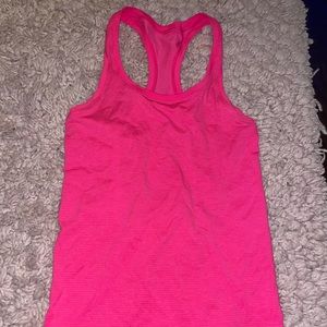 Pink Lululemon Swiftly Tech Razorback- Size 4